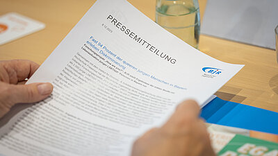Foto einer Pressemitteilung