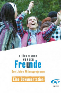 Titelblatt der Publikation Fl&uuml;chtlinge werden Freunde